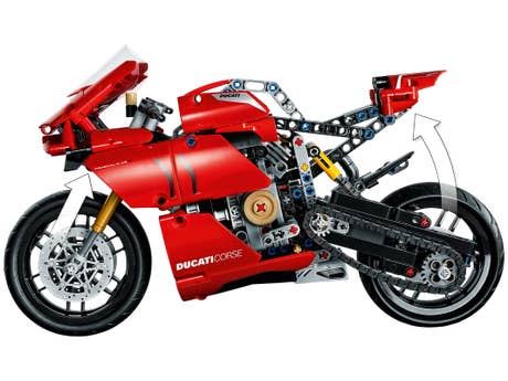 Klemmbaustein Lego Ducati Panigale V4 R (42107) Foto: Klemmbaustein Lego Ducati Panigale V4 R (42107)