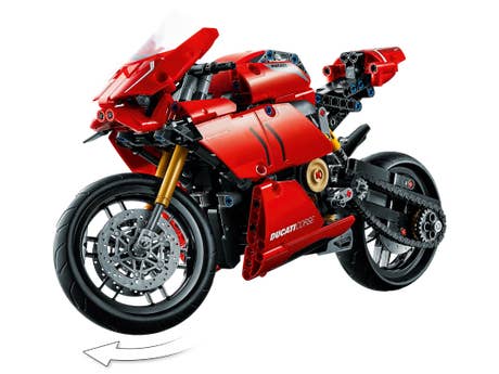 Klemmbaustein Lego Ducati Panigale V4 R (42107) Foto: Klemmbaustein Lego Ducati Panigale V4 R (42107)