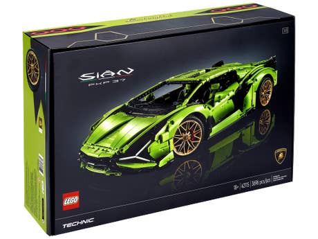 Lego Technic 42115 - Lamborghini Sián FKP 37 - Box - Rückseite Lego Technic 42115 - Lamborghini Sián FKP 37 - Box - Rückseite