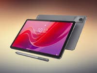 Lenovo Tab M11 vor farblichem Hintergrund