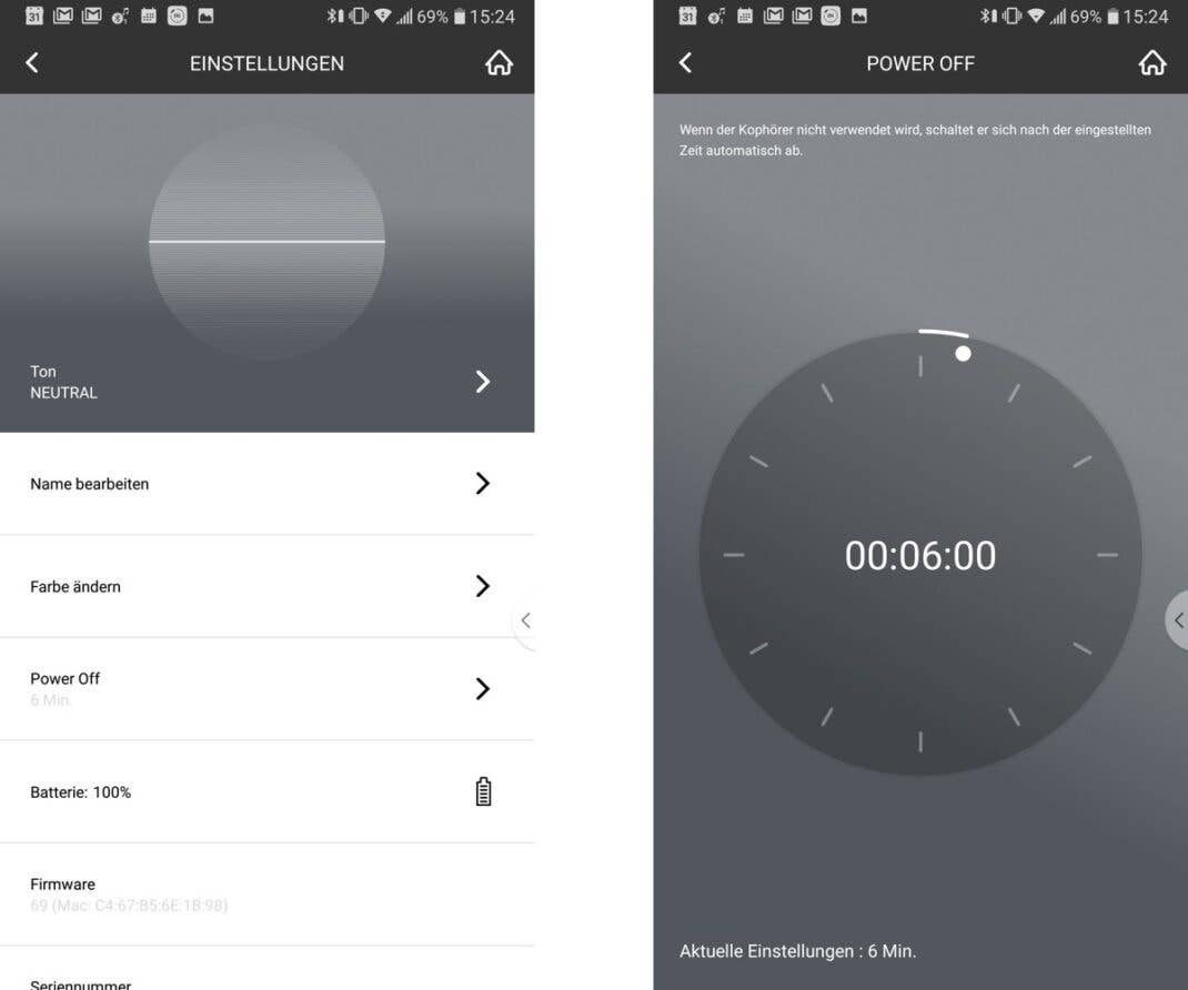 Libratone Standby time