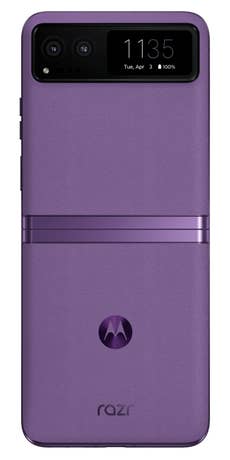 Motorola Razr 40 - Front - Lila - Datenblatt
