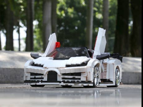 Foto: Klemmbaustein Mould King K500 Oldtimer - Racing Car (10004)