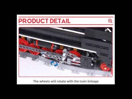 Foto: Klemmbaustein Mould King Dampflokomotive RC QJ (12003)