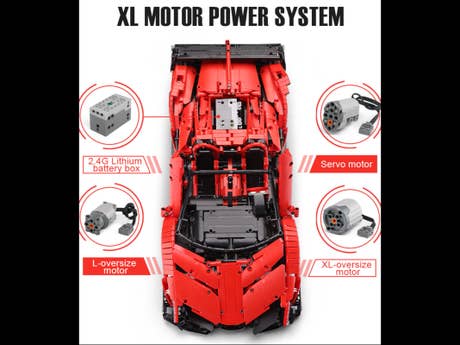 Foto: Klemmbaustein Mould King RC Lamborghini Veneno 1 zu 8 (13079)