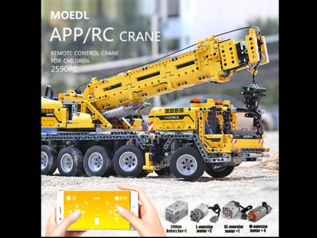 Foto: Klemmbaustein Mould King RC Mobilkran Mk II (13107)