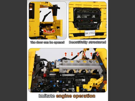 Foto: Klemmbaustein Mould King RC Dreiwege-Muldenkipper (17012)