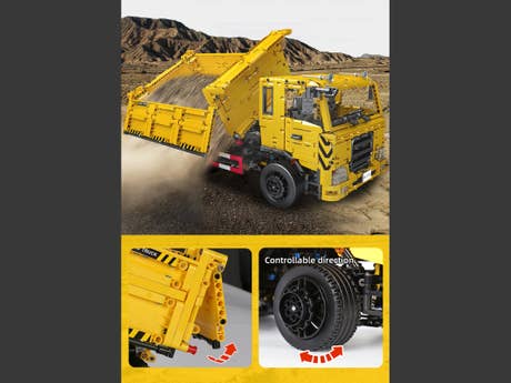 Foto: Klemmbaustein Mould King RC Dreiwege-Muldenkipper (17012)