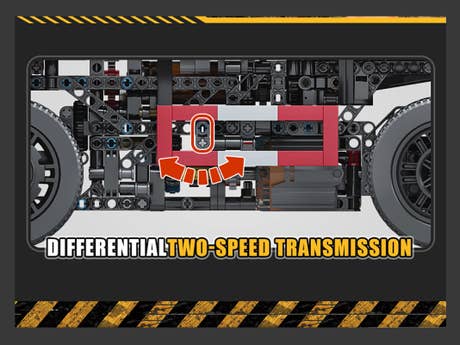 Foto: Klemmbaustein Mould King RC Dreiwege-Muldenkipper (17012)