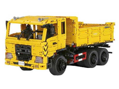 Mould King_17012-Dreiwege-Muldenkipper_seitlich vorn Mould King_17012-Dreiwege-Mulden