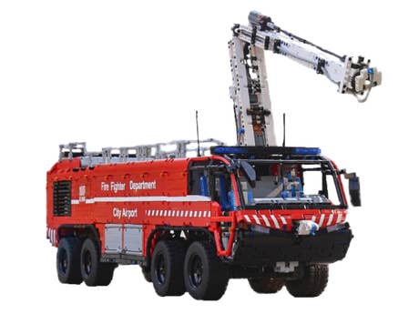 Mould King_19004_RC Pneumatisches Flughafenrettungsfahrzeug_seiltich vorn2 Mould King_19004_RC Pneumatisches Flughafenrettungsfahrzeug_seiltich vorn2