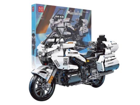 Mould King_Honda Goldwing GL 1800 (23001)_seitlich vorn mit Verpackung