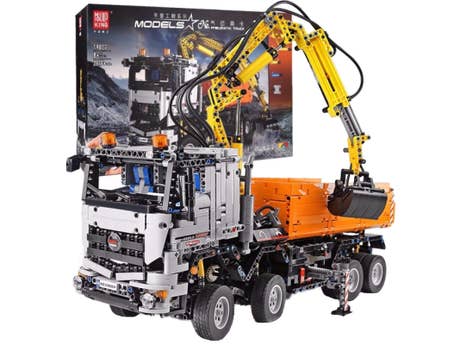 MouldKing_19007_RC Pneumatischer LKW_mit Verpackung_seitlich MouldKing_19007_RC Pneumatischer LKW_mit Verpackung_seitlich