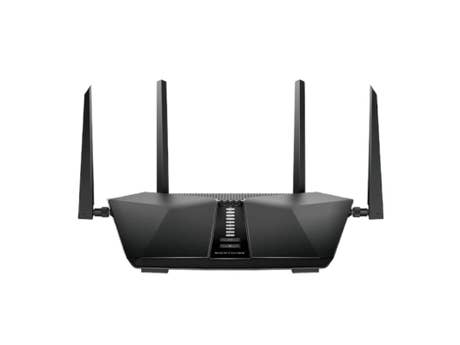 Netgear_Nighthawk 6-Stream Dualband-WiFi 6 (RAX50)_frontal_schwarz Netgear_Nighthawk 6-Stream Dualband-WiFi 6 (RAX50)_frontal_schwarz