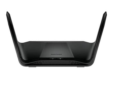Netgear_Nighthawk Tri-Band WiFi 6E (RAX70)_frontal_schwarz Netgear_Nighthawk Tri-Band WiFi 6E (RAX70)_frontal_schwarz