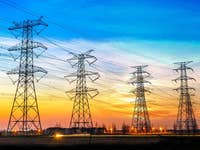 Strommasten Sinnbild für Stromnetz