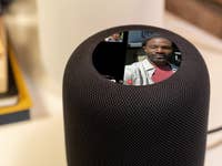 Fotomontage des Apple HomePod