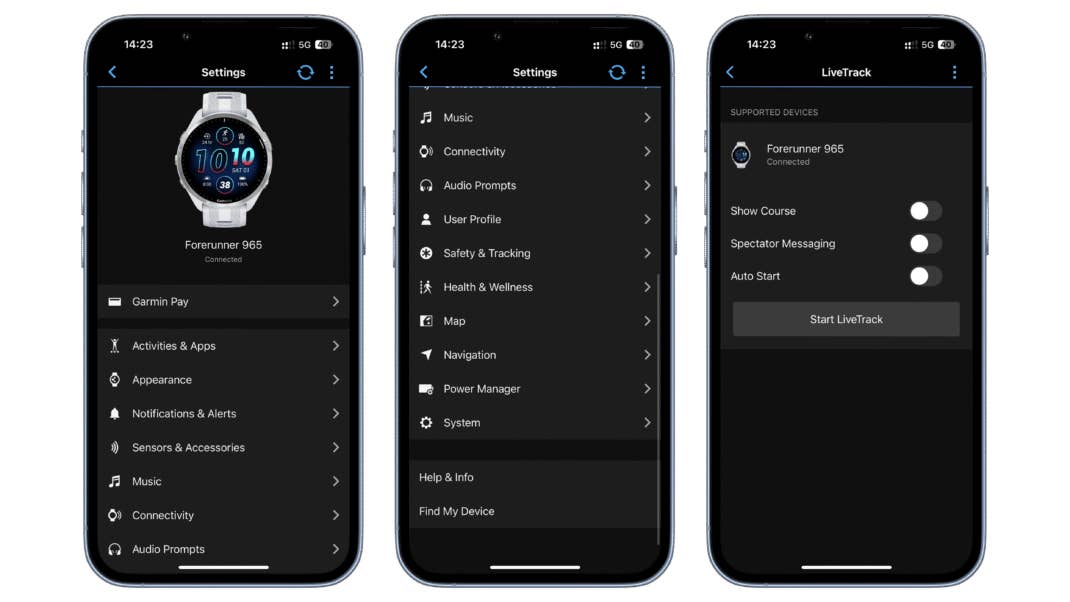 Garmin Forerunner 965 Screenshots