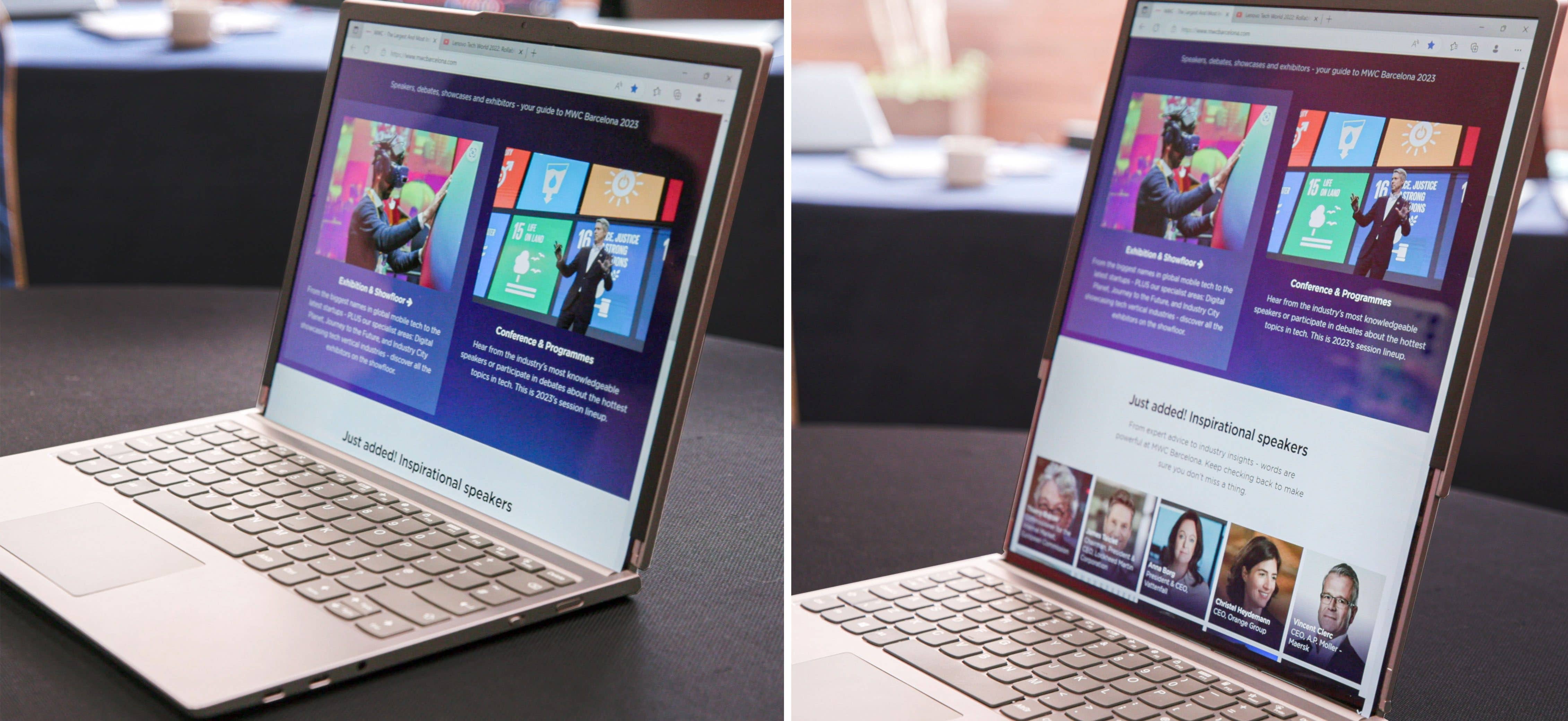 Lenovo-Notebook mit rollbarem Display