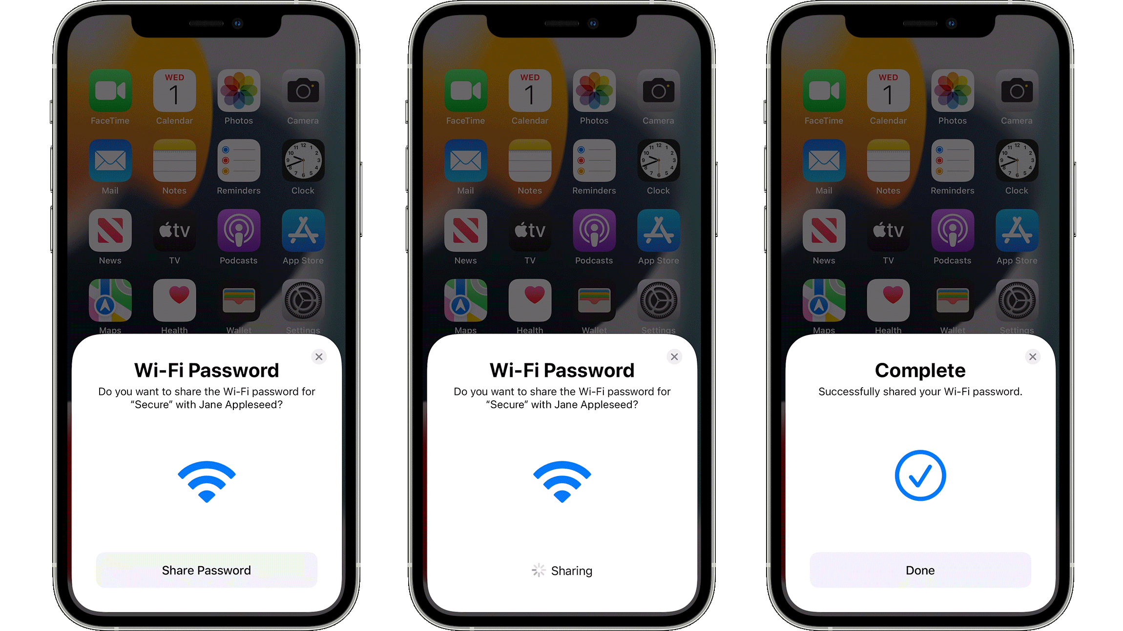 WLAN teilen unter iOS