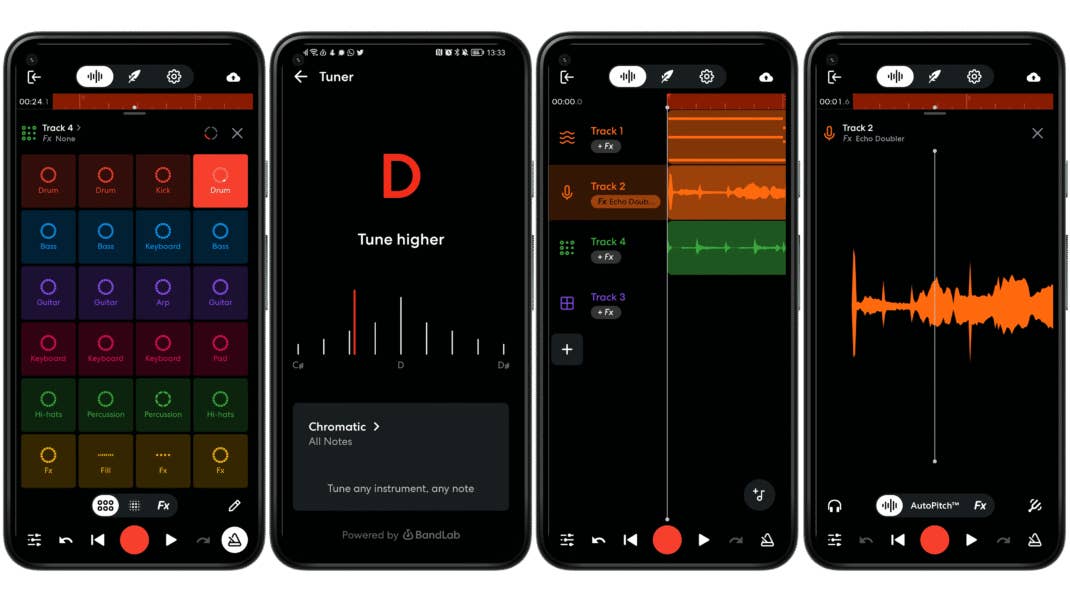 Screenshots der App BandLab