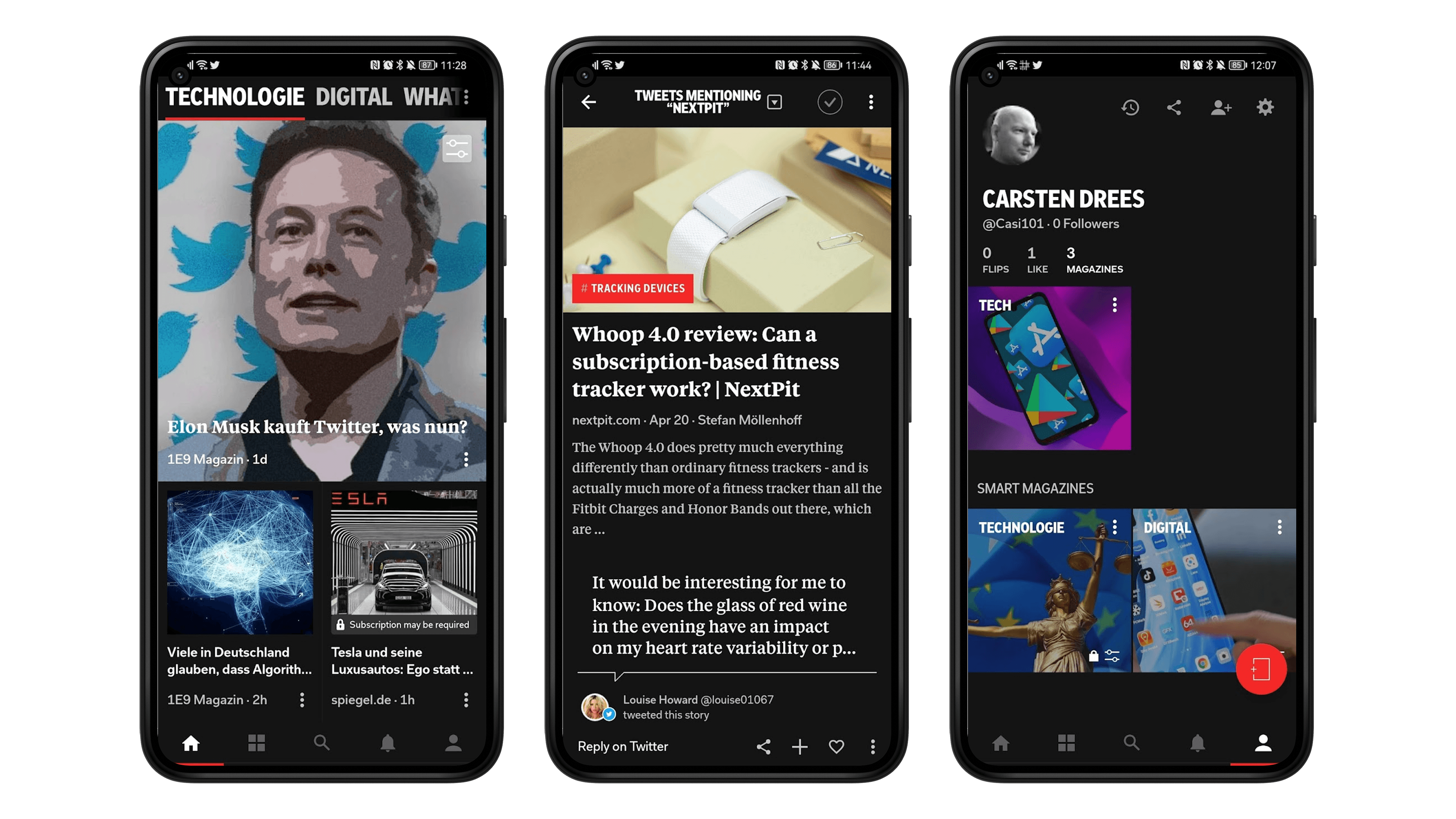 Flipboard lässt Euch eigene Magazine erstellen Screenshots der Android-App Flipboard