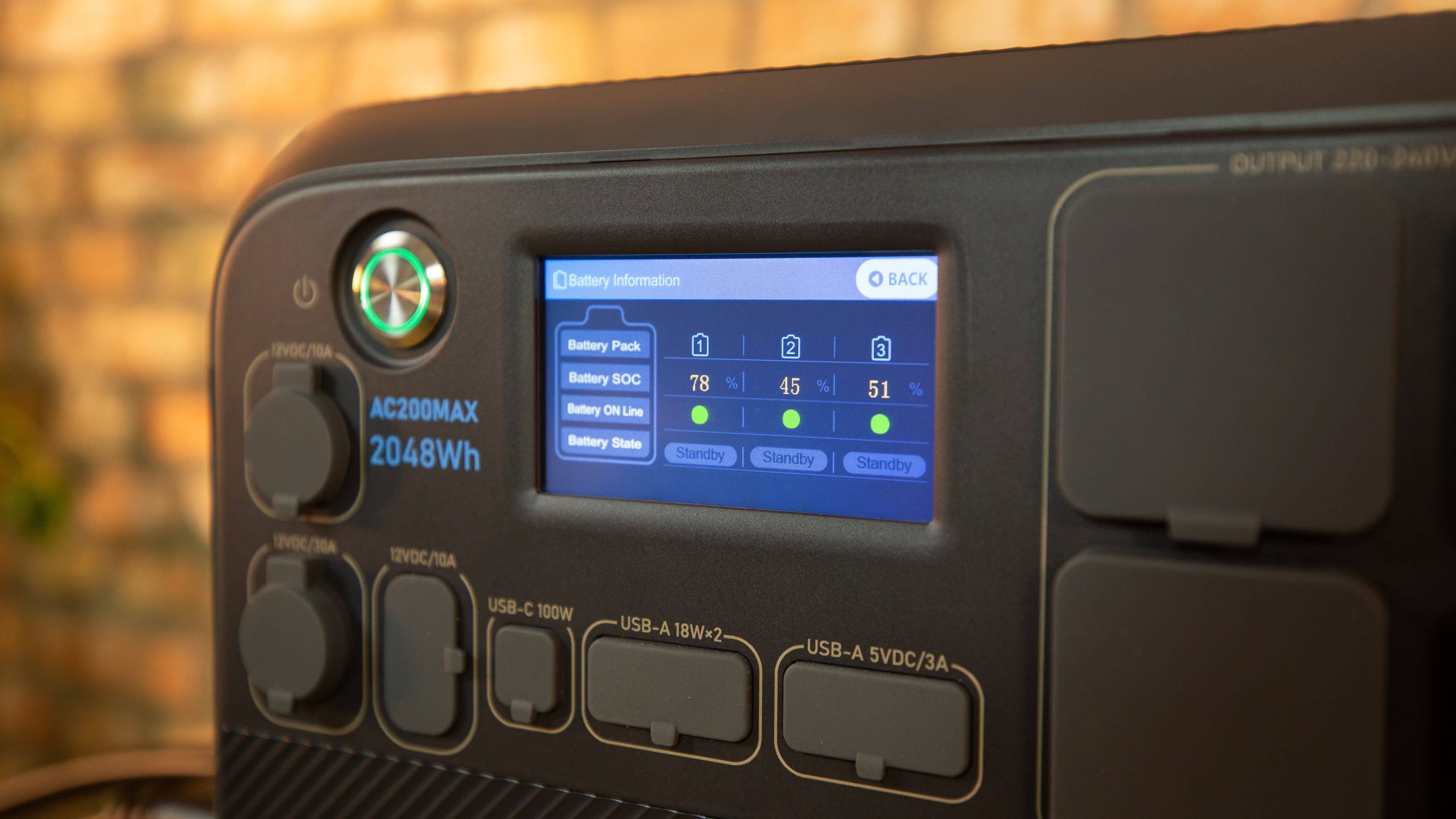 Bluetti AC200Max Display Bluetti AC200Max Display