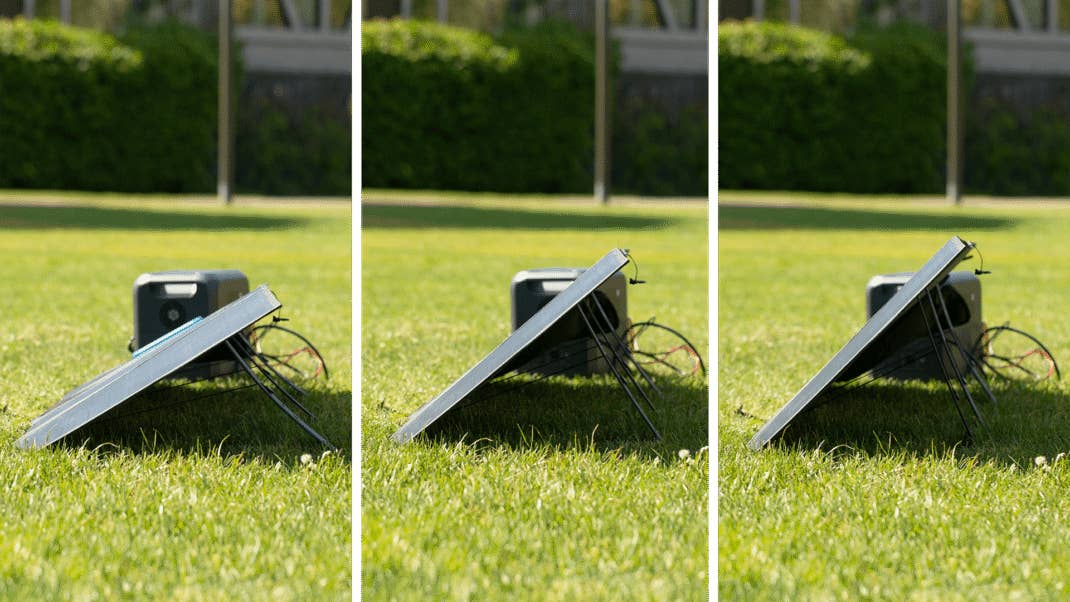 Bluetti PV200 Solarpanel unterschiedliche Aufstellwinkel