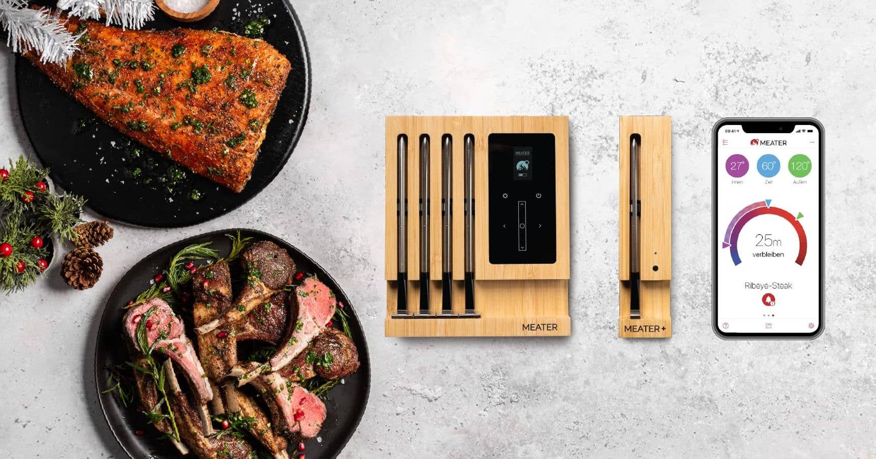Die Grill-Thermometer Meater+ und Meater Block