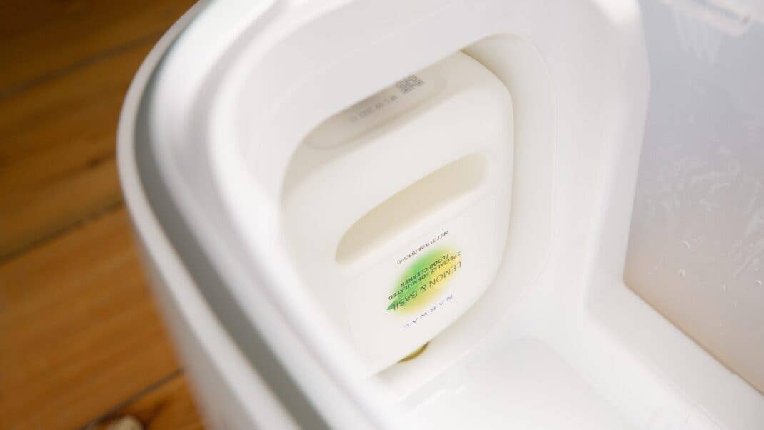 Reinigungsmittel in der Basisstation