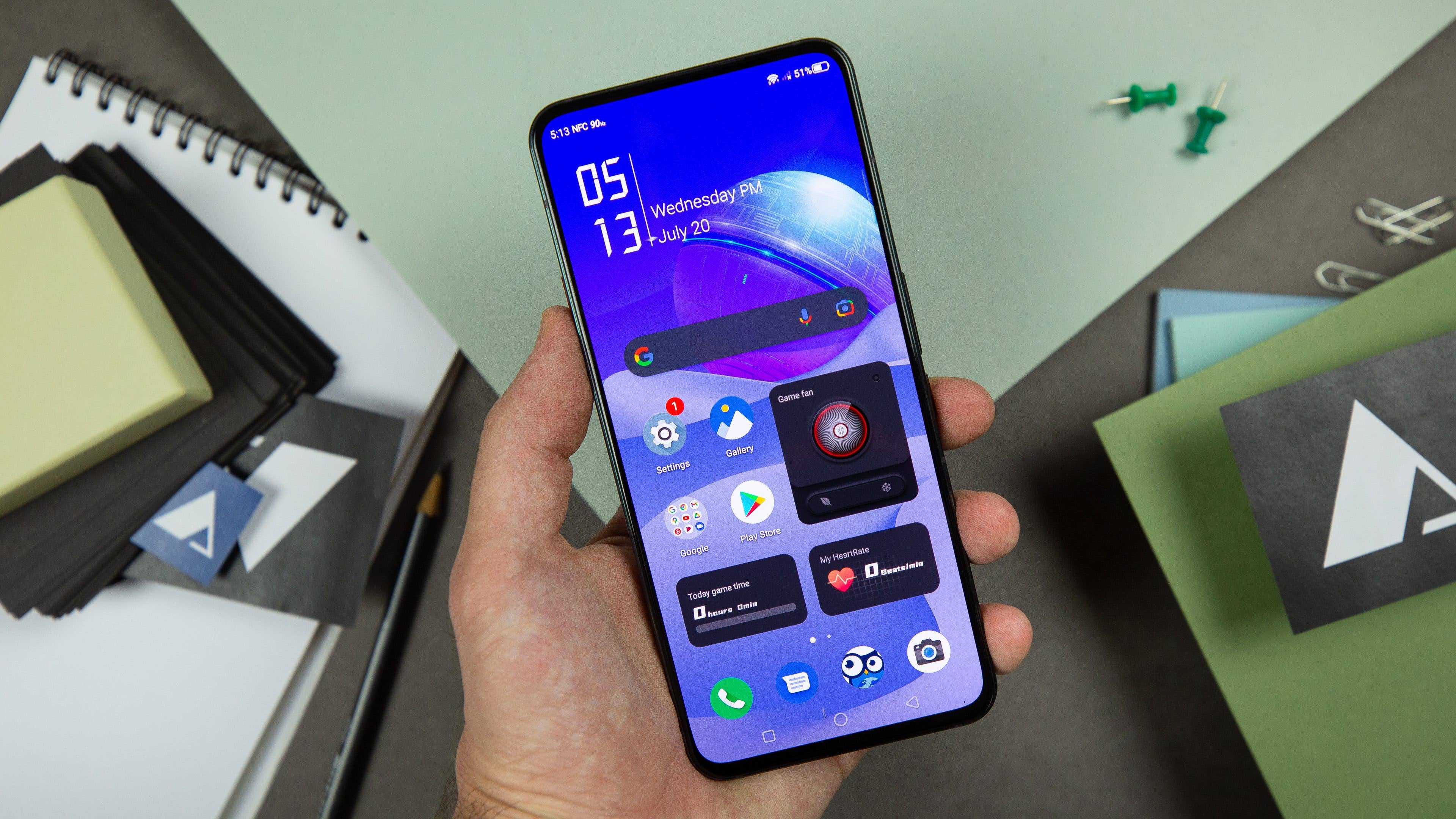 Blick aufs Display des Redmagic 7S Pro