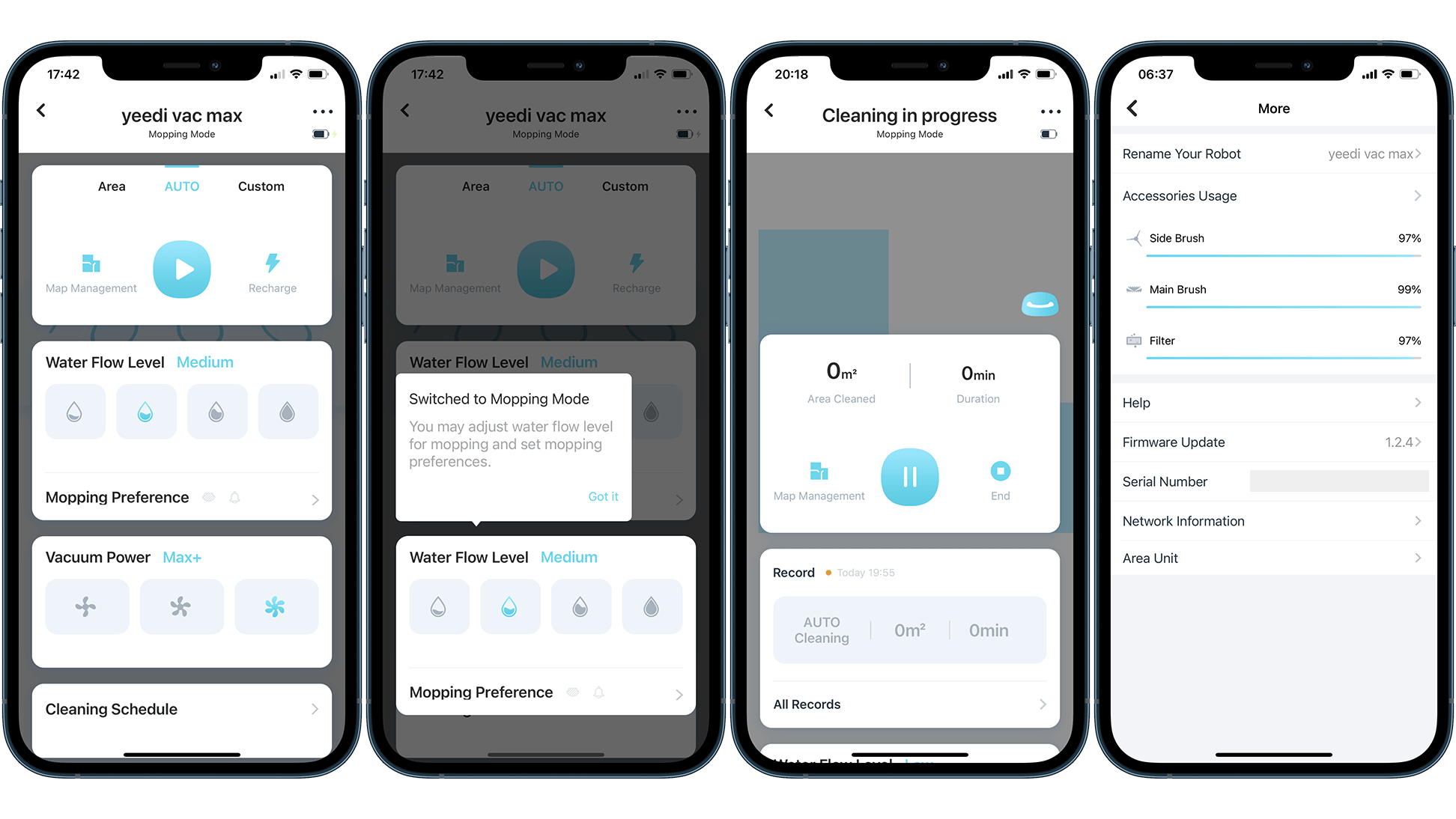 Yeedi Vac Max App Screenshots