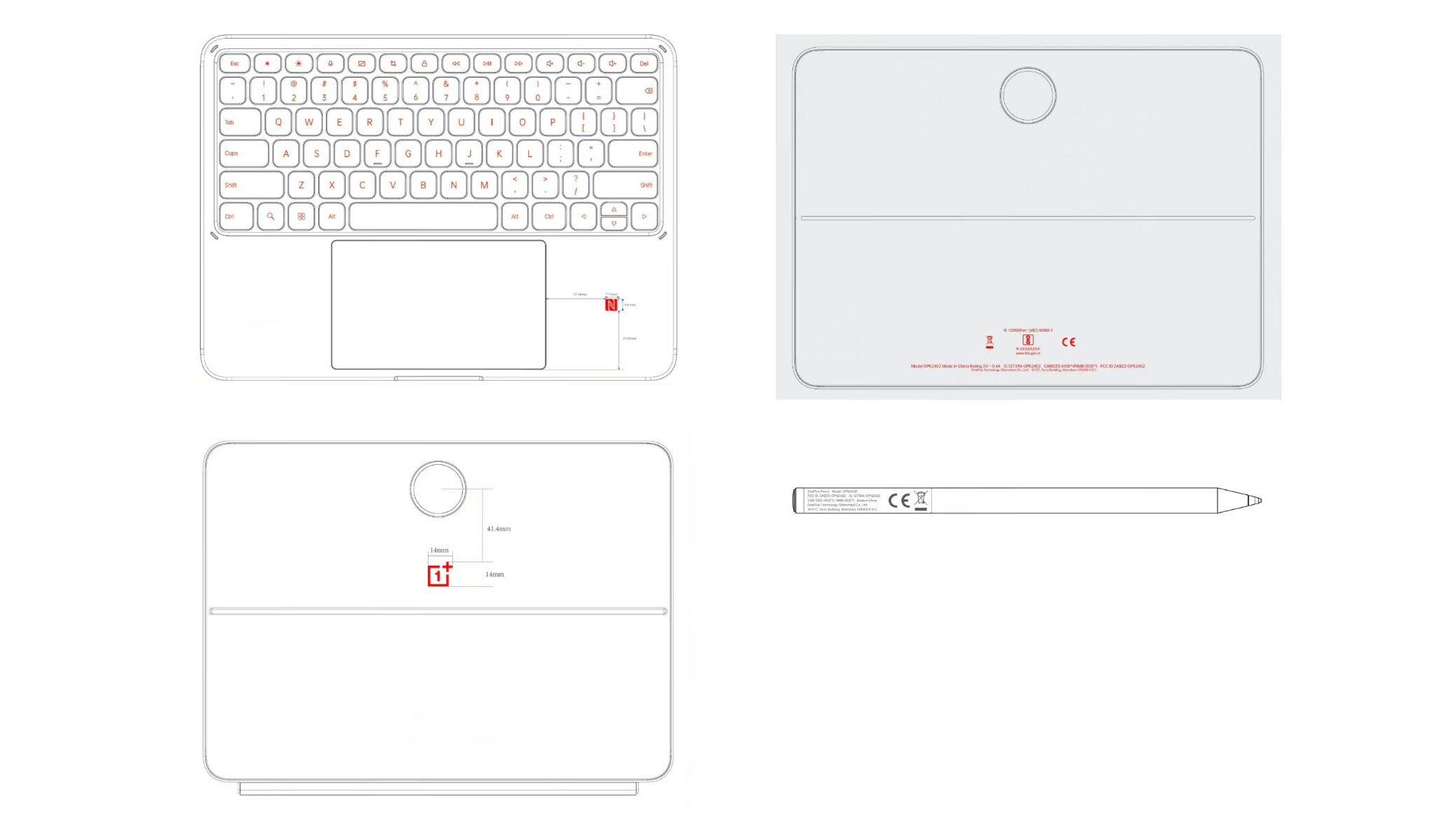 Skizze des kommenden OnePlus-Tablets