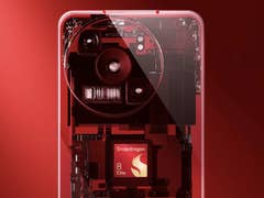 Illustration eines transparenten Smartphones, das den Snapdragon 8 Elite-Prozessor im Inneren zeigt.
