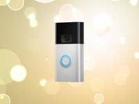 Ring Video Doorbell 2. Generation mit Highlight-Hintergrund