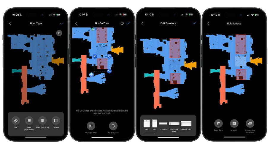 Screenshot aus der Roborock-App