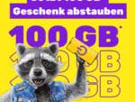SIMon-Werbung für Tarif mit 100 GB