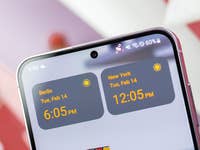 Modellsymbol für Satellitennachrichten auf dem Galaxy S24