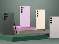 Alle vier Modelle der Reihe in verschiedenen Farben nebeneinander, mit den Rückseiten nach vorn