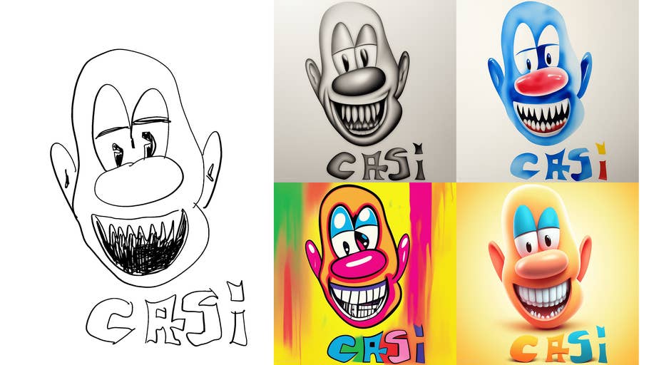 Screenshot der Sketch-to-Image-Funktion