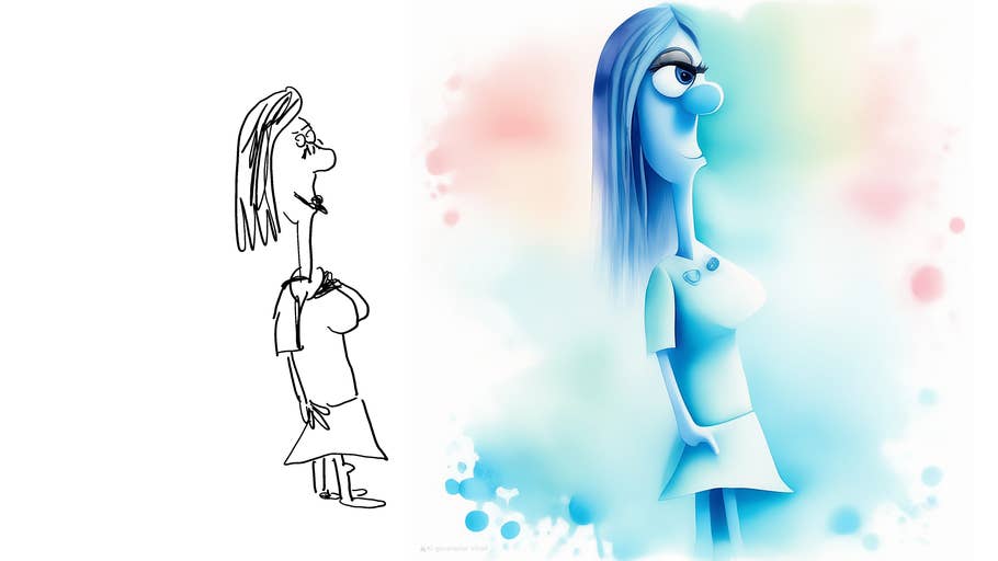 Screenshot der Sketch-to-Image-Funktion