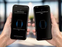 Daten werden auf zwei Smartphones via Smart Switch übertragen