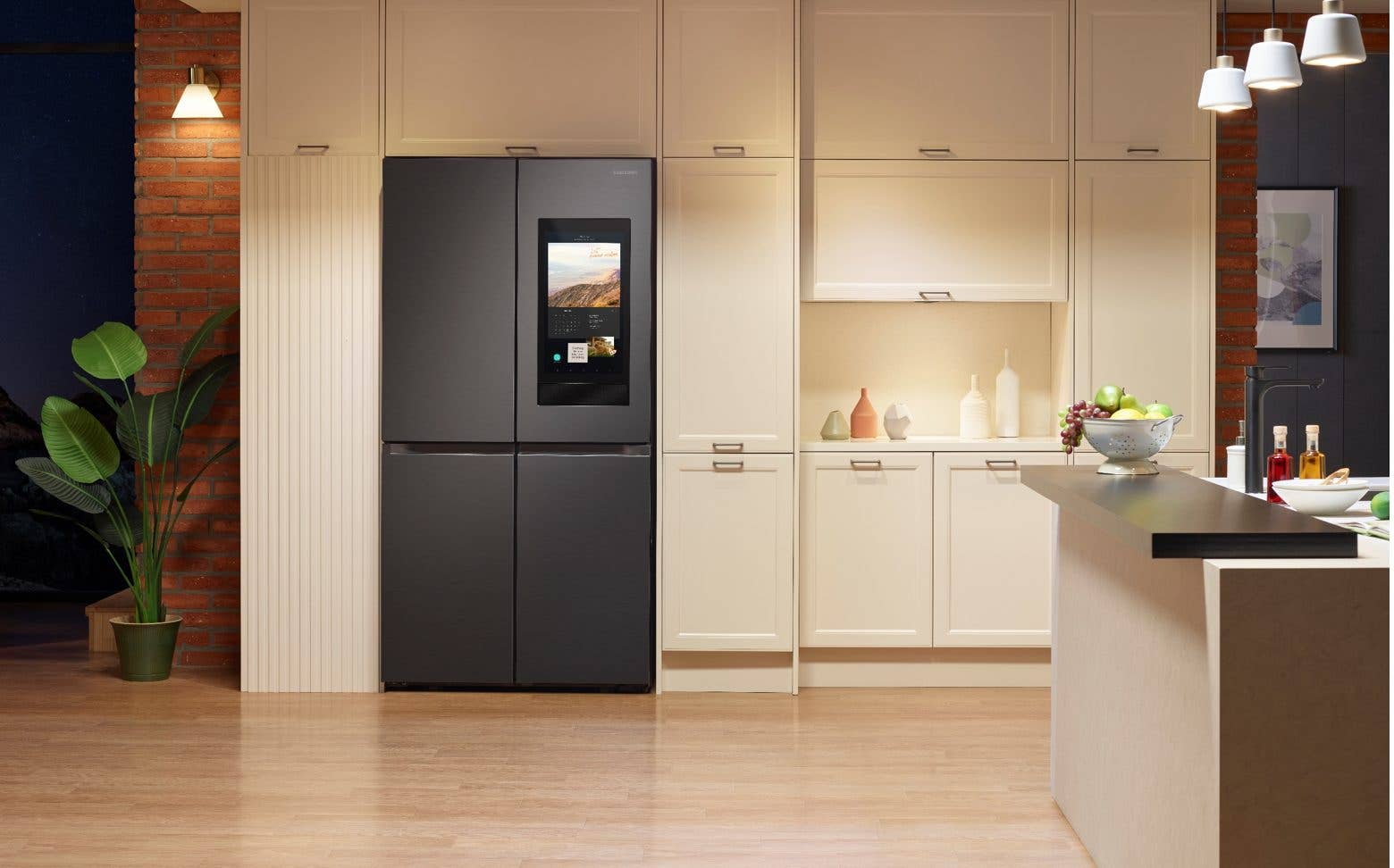 Ein Smart-Fridge von Samsung. Ein Smart-Fridge von Samsung.