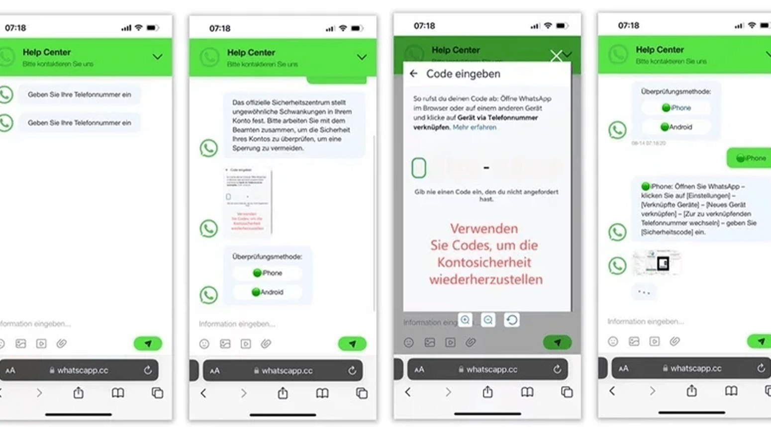 Screenshot aus WhatsApp