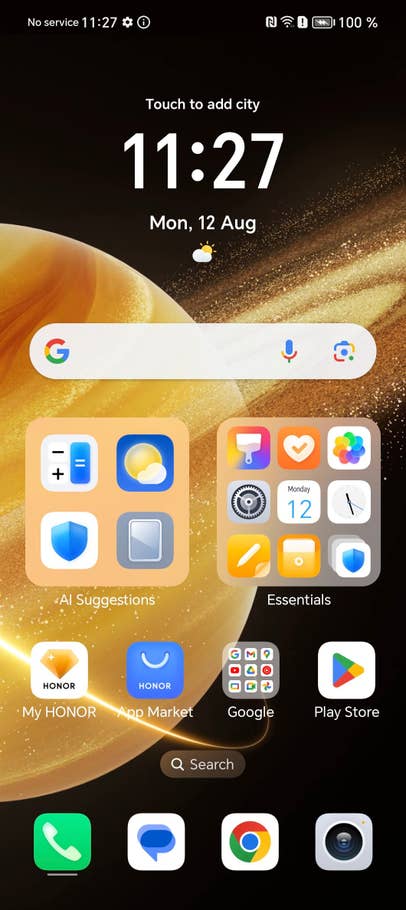 Homescreen des Honor Magic V3