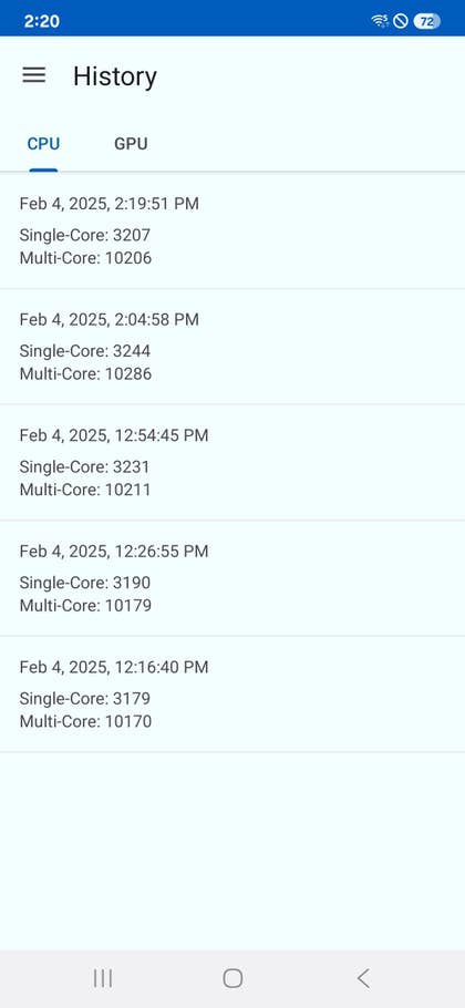 Geekbench-Werte für Samsung Galaxy S25 Plus: Ergebnisse für Single-Core und Multi-Core vom 4. Februar 2025.