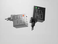 Zwei Ladegeräte, eines grau mit 'TTL 100' und eines schwarz mit 'TTL 140', auf ihren Bildschirmen angezeigt.