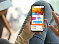 Startseite von sim.de auf einem Smartphone