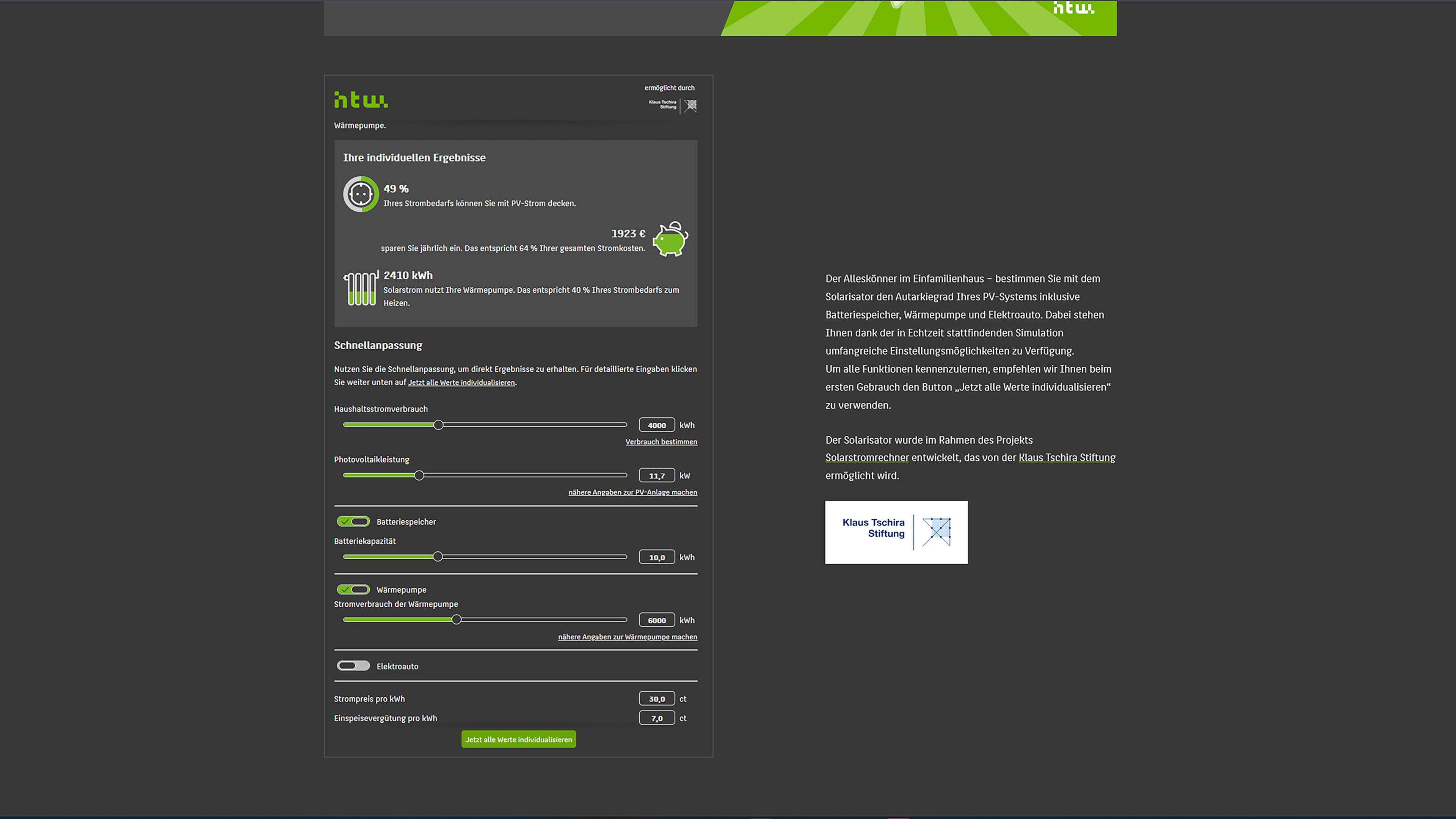 Solarisator der HTW Berlin