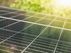 Solarpanel in der Sonne